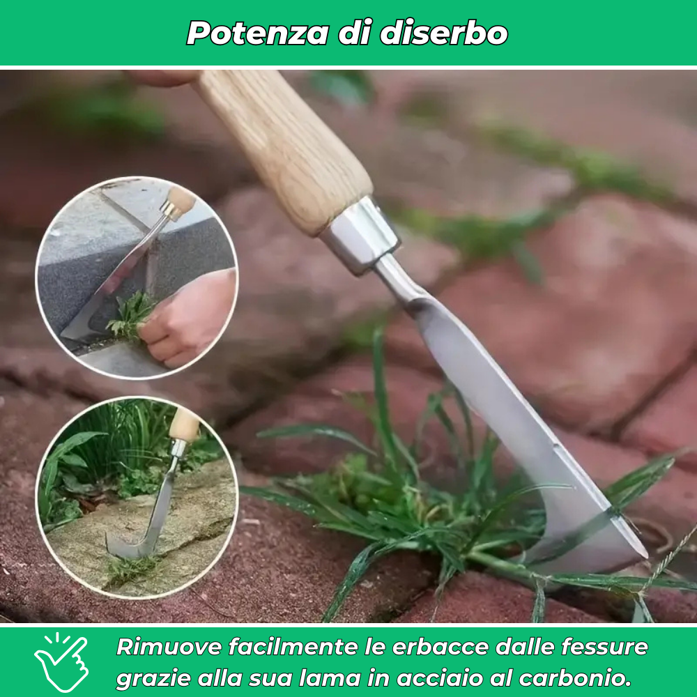 Strumento efficace per diserbare